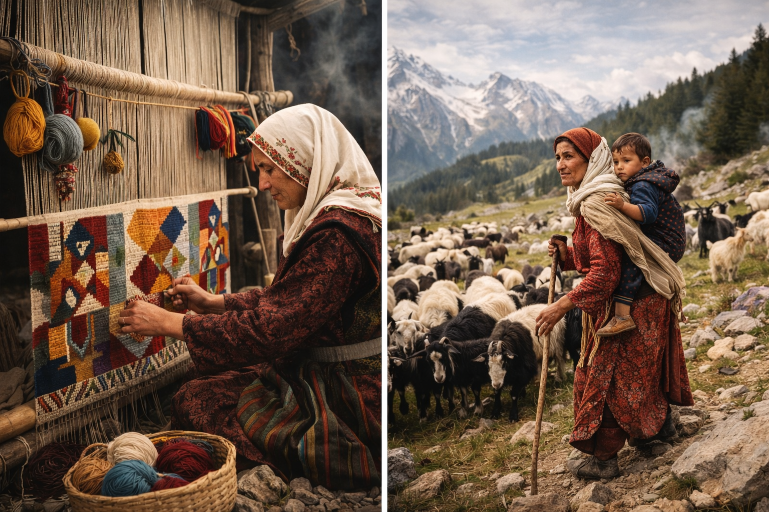 Yörük göçebe yaşam tarzı - Kara keçi sürüleri ve kıl çadır